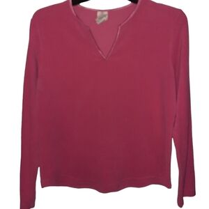 Faded Glory Pink Pajama Top Large